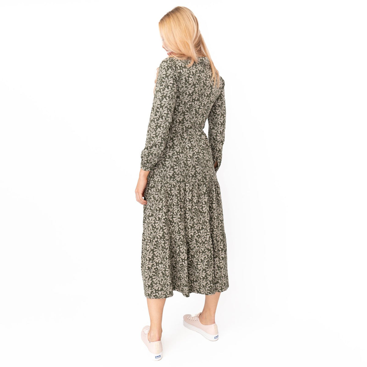 Seasalt Felicity Green Cotton Jersey Midi Dress Quality Brands Outlet