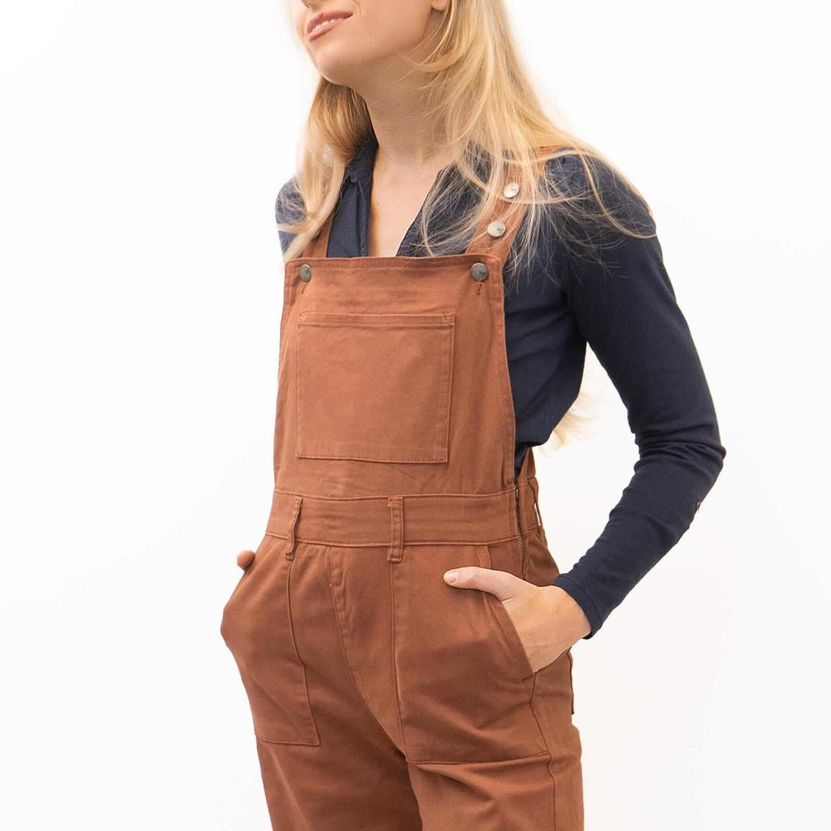 White Stuff Natural Brown Denby Slim Leg Dungarees – Quality Brands Outlet