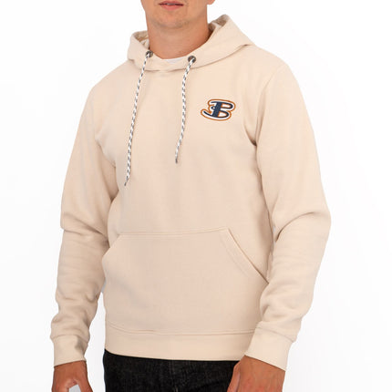 Ben Sherman Mens Logo Hoodie Beige-Quality Brands Outlet-