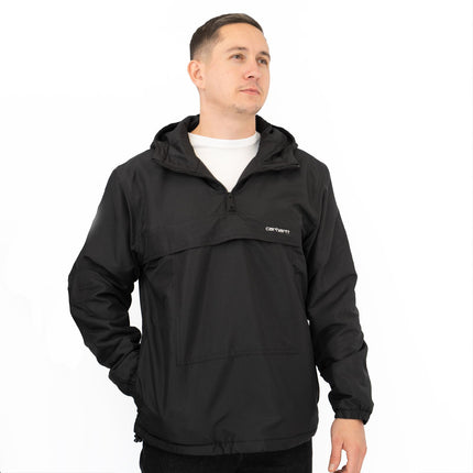 Mens Windbreaker Spring/Summer Jackets Black Lightweight Hooded