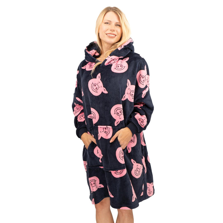 M S Kids Percy Pig Oversized Hoodie Oodie Quality Brands Outlet