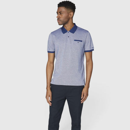 Two Tone Piqué Polo Shirt – Royal Blue