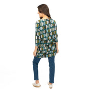 Seasalt Tunic Shore Foraging Longline Top Cotton 3/4 Sleeve - Quality Brands Outlet