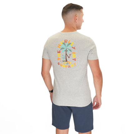 Hurley Mens Grey Cool Pineapple Print T-Shirt-Quality Brands Outlet-