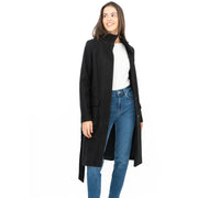 M&S Black Belted Funnel Neck Trench Coat