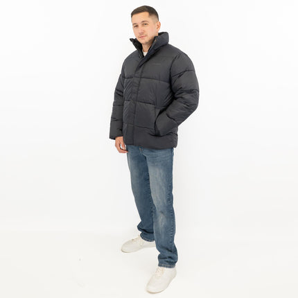 Water Repellent Puffer Jacket Navy Winter Coat