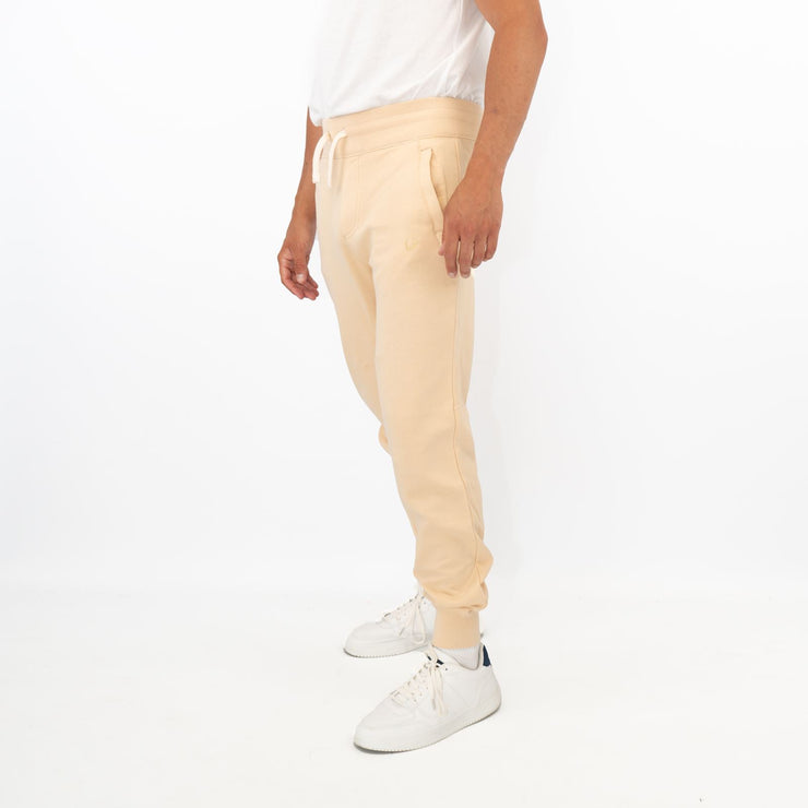 True Religion Mens Beige Gold Logo Jogger Sweatpants