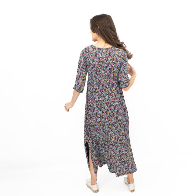 Seasalt Maggie Maxi Dress Navy Floral Moor Maritime - Quality Brands Outlet