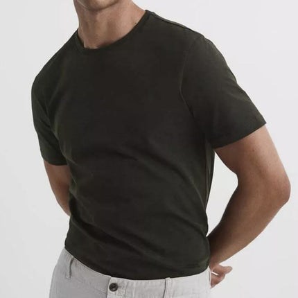Bless Cotton T-Shirt Summer Tops Oxidised Green-Quality Brands Outlet-