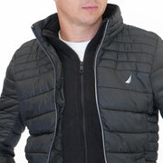 Nautica Performance Double Zip Puffer Jacket Black - Quality Brands Outlet