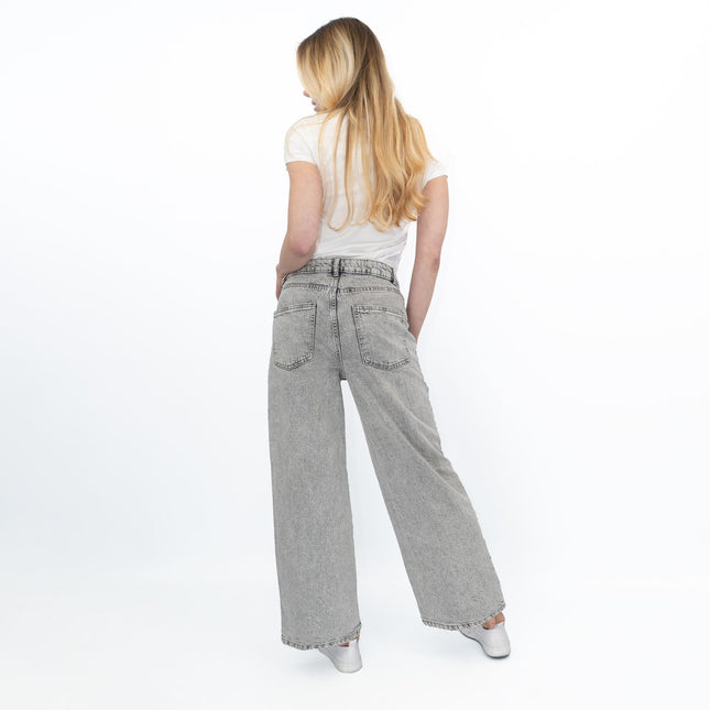 M&S Women's Wide Leg Jeans Grey