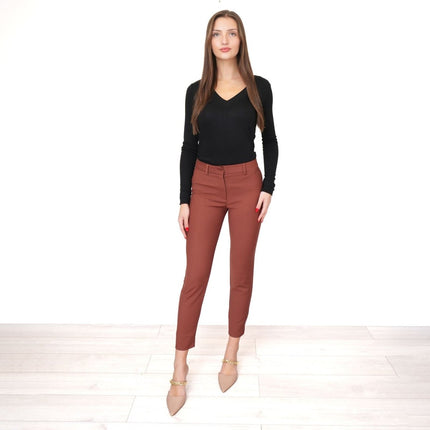 M&S Autograph Slim Leg Trousers Ankle Grazer-Quality Brands Outlet-