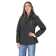 3-in-1 Waterproof Ski Jacket Black with Detachable Insert