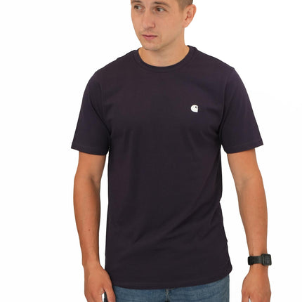 Madison Purple T-shirts Crew Neck Short Sleeve Tops-Quality Brands Outlet-