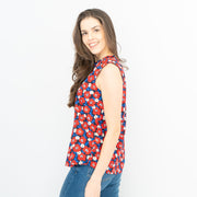 Seasalt Womens Flower Fields Vest Poppy Maritime