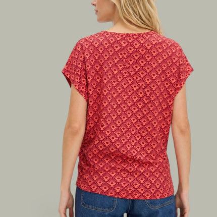 White Stuff Rowan Linen Tank Top Red Orange 100% Linen Sleeveless Summer - Quality Brands Outlet
