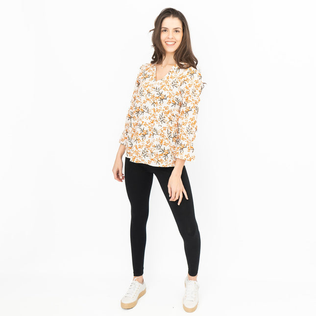 Seasalt Womens Fountain Peplum Top Mimosa Chalk-Quality Brands Outlet-