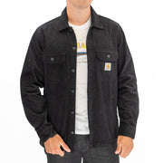 Carhartt WIP Mens Dixon Corduroy Black Shirt Jacket
