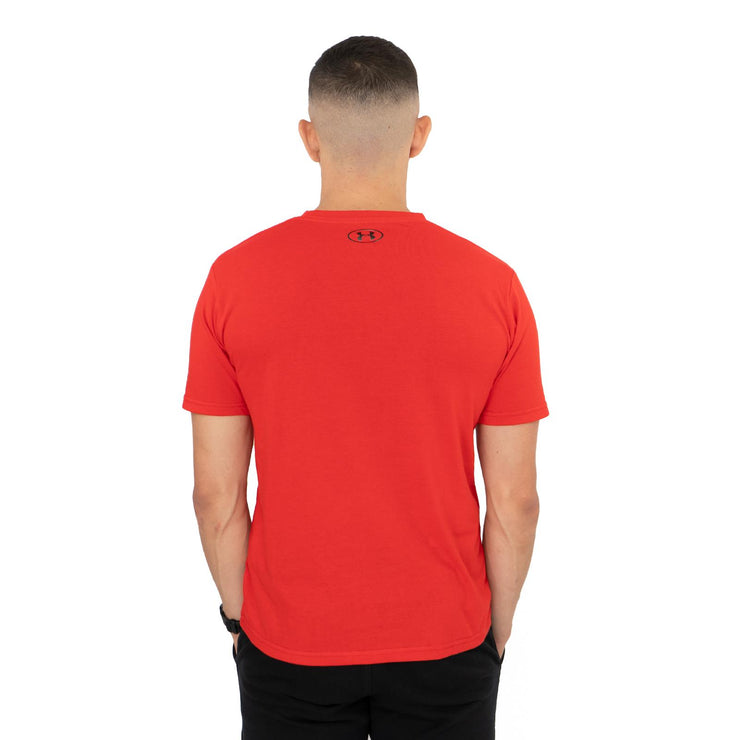 Under Armour Men Logo Print Sportstyle Red Short Sleeve T-shirt