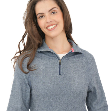 Trespass Half Zip Microfleece Fleece Jackets Dark Blue-Quality Brands Outlet-