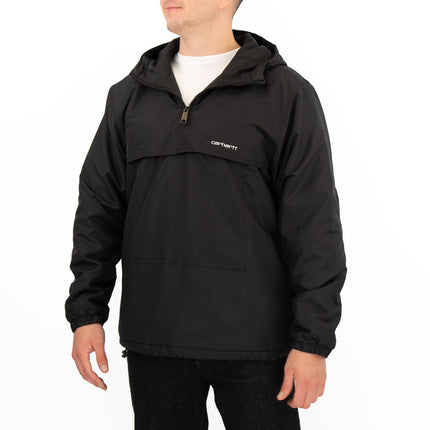 Mens Windbreaker Spring/Summer Jackets Black Lightweight Hooded