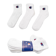 Champion Men's 3-Pack Sports Rib White Ankle Low Cut Socks Size 6-12 - Quality Brands Outlet