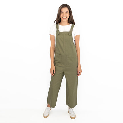 Next Wide Leg Easy Wear Twill Dungarees Relaxed Fit Comfortable Wear