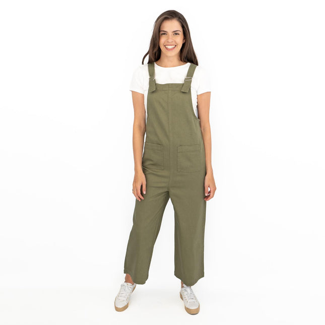 Next Wide Leg Easy Wear Twill Dungarees Relaxed Fit Comfortable Wear-Quality Brands Outlet-