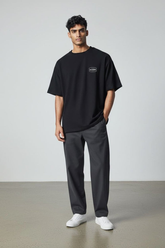 Saltrock Charcoal Grey Graphic T-Shirt-Quality Brands Outlet-