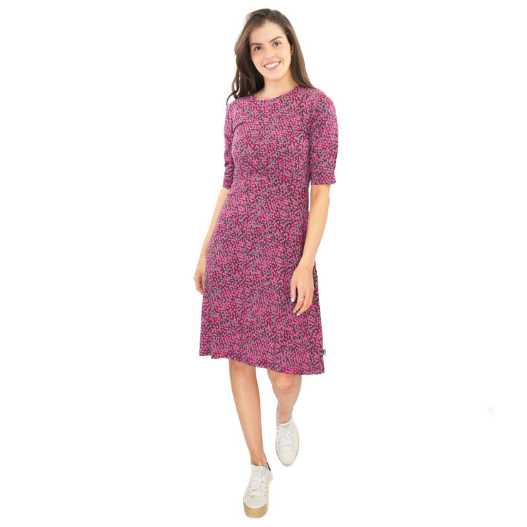 Weird Fish Pink Cassandra Swing Dress - Quality Brands Outlet