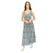 Seasalt Blue Polmanter Floral Maxi Dress Dune Fronds Pool - Quality Brands Outlet