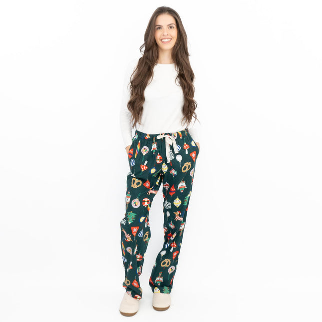 Womens Pyjama Bottom Pant Old Navy GAP Festive Tartan Plaid Cotton Long Cosy-Quality Brands Outlet-