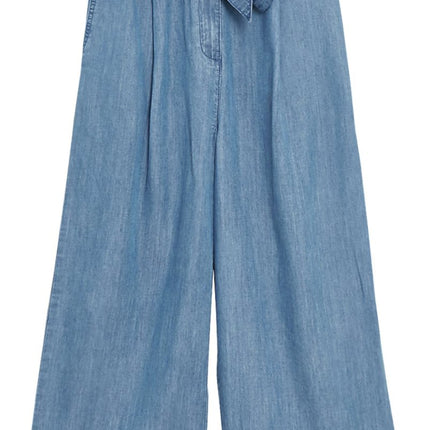 M&S Pure Lyocell Plain Regular Fit Culottes - Quality Brands Outlet