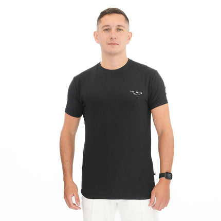 Ted Baker Black Supersoft T-Shirt Short Sleeve Tops-Quality Brands Outlet-