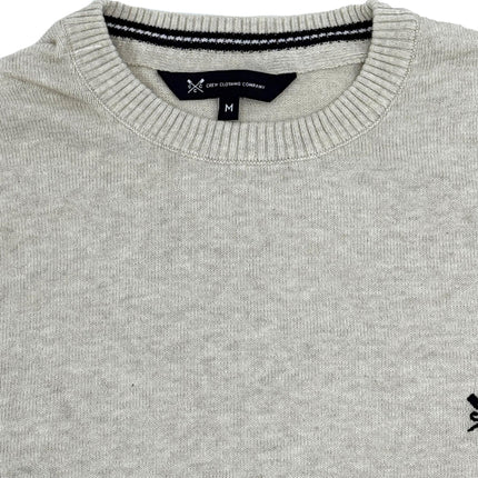Crew Clothing Mens Knitted Jumper Long Sleeve Beige-Quality Brands Outlet-