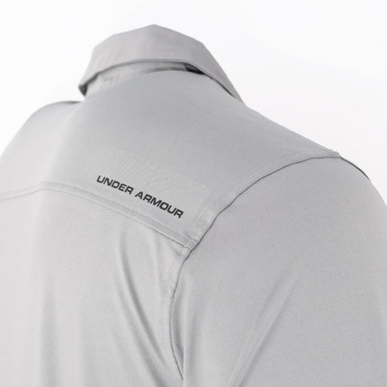 Under Armour Mens HeatGear Golf Sports Grey Polo Shirt Casual Tops