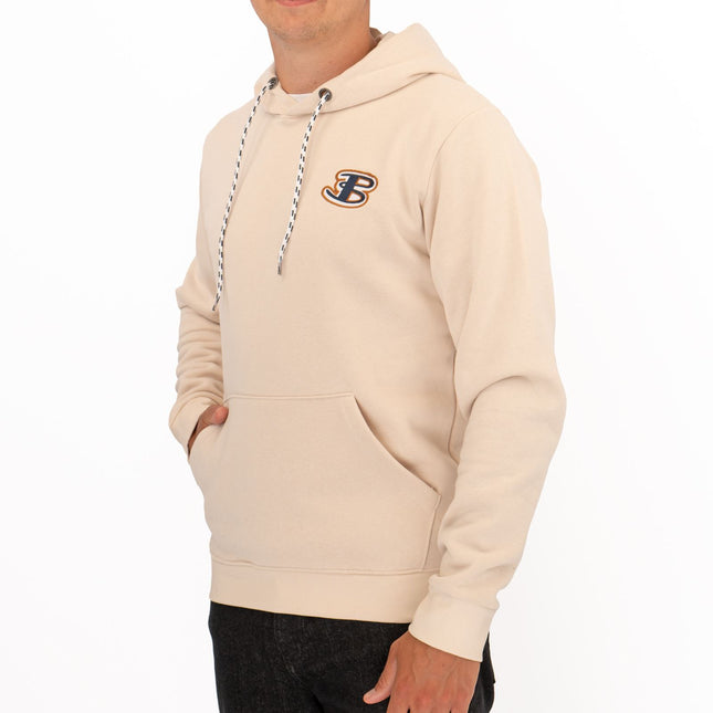 Ben Sherman Mens Logo Hoodie Beige-Quality Brands Outlet-