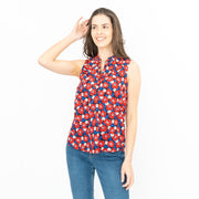 Seasalt Womens Flower Fields Vest Poppy Maritime