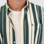 Carhartt WIP Men Long Sleeve Green Romero Shirt