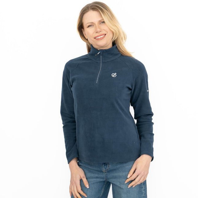 Dare 2B Womens Fleece Jacket Lightweight Freeform Half Zip Blue-Quality Brands Outlet-