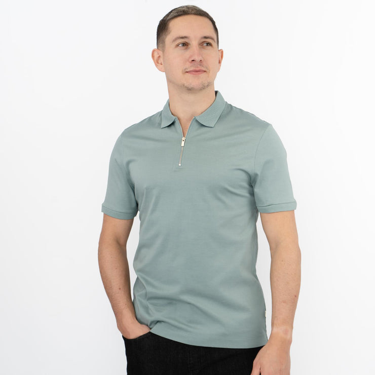 M&S Mens Autograph Polo Shirt Supima Cotton Duck Egg