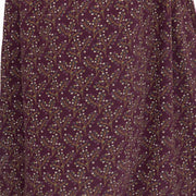 Seasalt Maggie Maxi Dress Purple Floral Cotton 3/4 Sleeve - Quality Brands Outlet