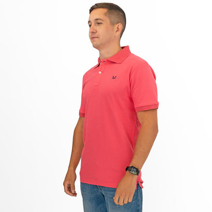Crew Clothing Company Lightweight Polo Shirt Pink
