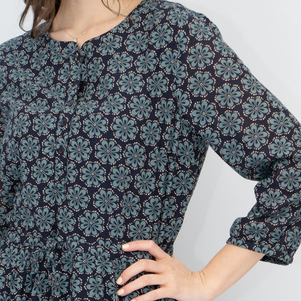 Seasalt Rock Dove Bauble Geo Dark Night Midi Dress-Quality Brands Outlet-