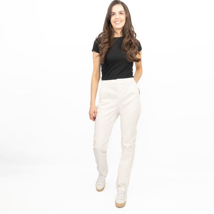White Stuff Stretch Trousers White-Quality Brands Outlet-