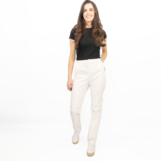 White Stuff Stretch Trousers White-Quality Brands Outlet-