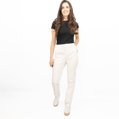 White Stuff Stretch Trousers White - Quality Brands Outlet
