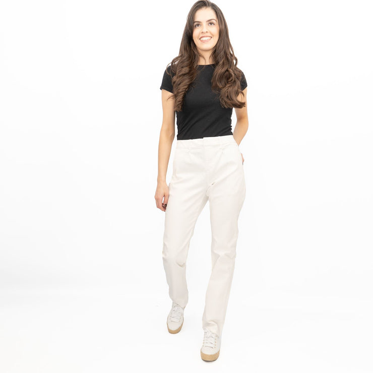 White Stuff Stretch Trousers White - Quality Brands Outlet