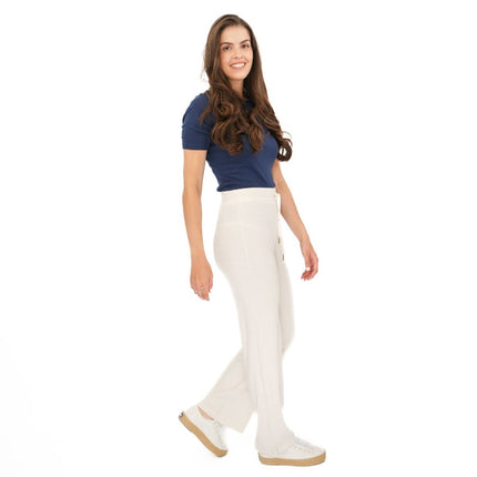 M&S Waffle Lounge Pants Ivory Trousers-Quality Brands Outlet-