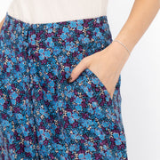 White Stuff Purple Floral Longer Length Midi Skirt - Quality Brands Outlet